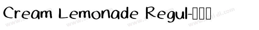 Cream Lemonade Regul字体转换